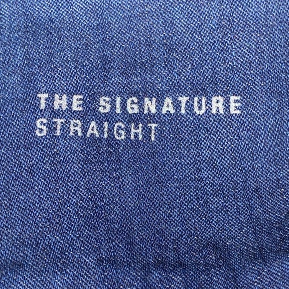 NWT SPANX THE SIGNATURE STRAIGHT SIZE30 Dark Indigo Women's Jeggings side Zipper - Picture 12 of 13